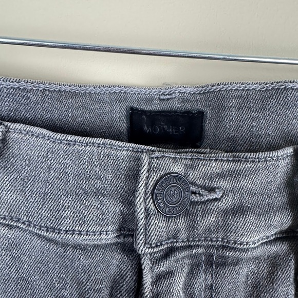 MOTHER The‎ Swooner Supermoon Stripe Jeans Gray Wash Denim Size 26 - Picture 3 of 11